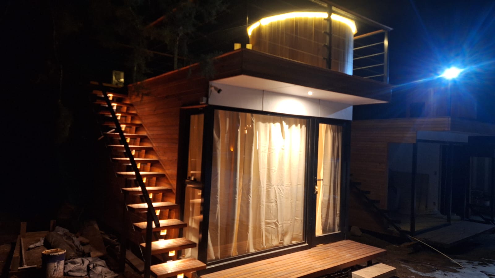 Terraza de noche